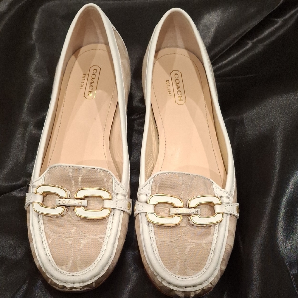 Coach Women's White Loafers